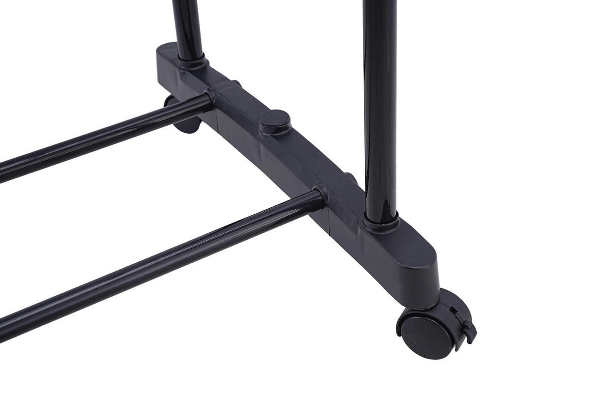 KLEIDERWAGEN in Schwarz 80/90-160/41 cm   - Schwarz, Basics, Kunststoff/Metall (80/90-160/41cm) - Boxxx
