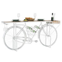 KONZOLNI STO  bela  - bela, Trendi, drvo/metal (183/36/85cm) - Ambia Home