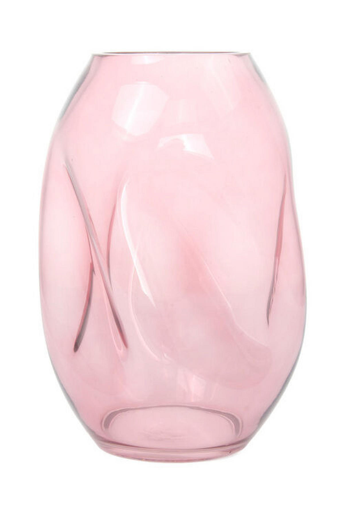VASE  - Rosa, Design, Glas (15/25/15cm) - Kayoom