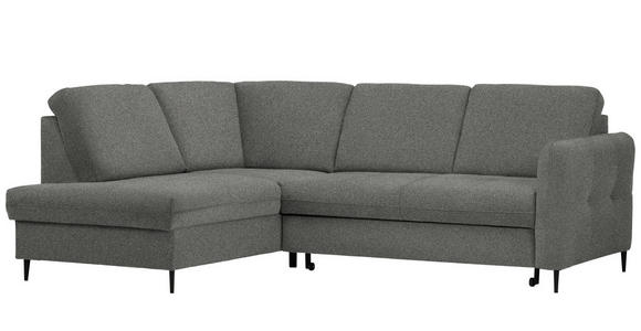 ECKSOFA in Chenille Dunkelgrau  - Dunkelgrau/Schwarz, MODERN, Holz/Textil (184/241cm) - Carryhome