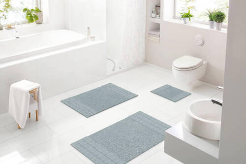 BADEMATTE Grün 70/120 cm  - Grün, KONVENTIONELL, Kunststoff/Textil (70/120cm) - Grund