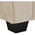 2,5-SITZER  in Chenille Beige  - Beige/Schwarz, KONVENTIONELL, Kunststoff/Textil (196/88/86cm) - Carryhome