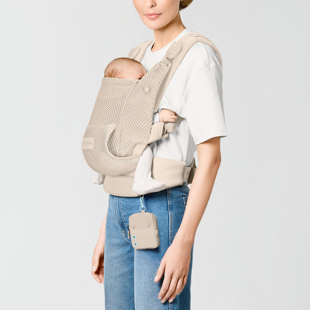 BABYTRAGE Laya  - Beige, Basics, Textil (50/60cm) - Cybex