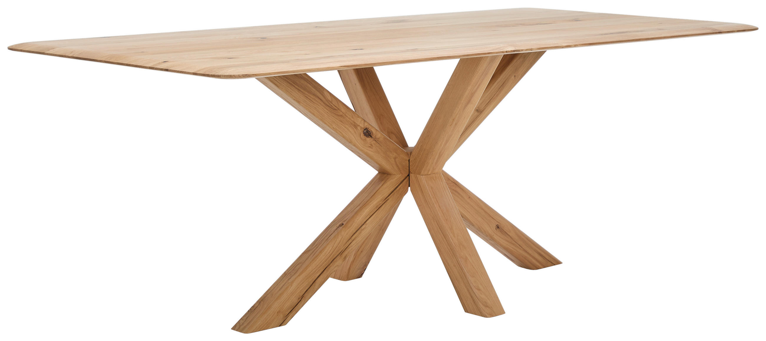 ESSTISCH in Holz 200/100/75 cm  - Eichefarben, Natur, Holz (200/100/75cm) - Linea Natura