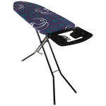 BÜGELBRETT - Türkis/Schwarz, Basics, Textil (38,5/6/145,80cm) - Homeware