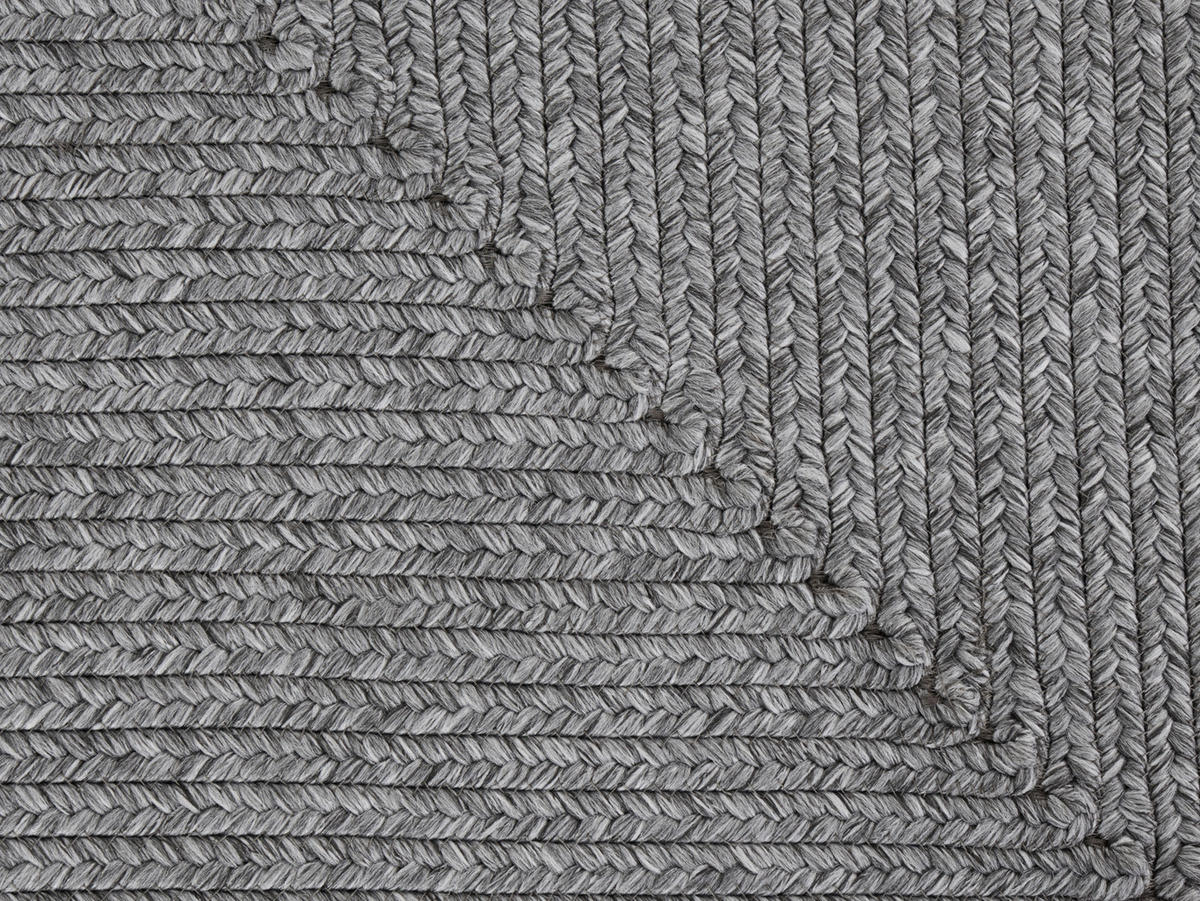 LÄUFER 80/200 cm Braided  - Hellgrau, Basics, Kunststoff (80/200cm)