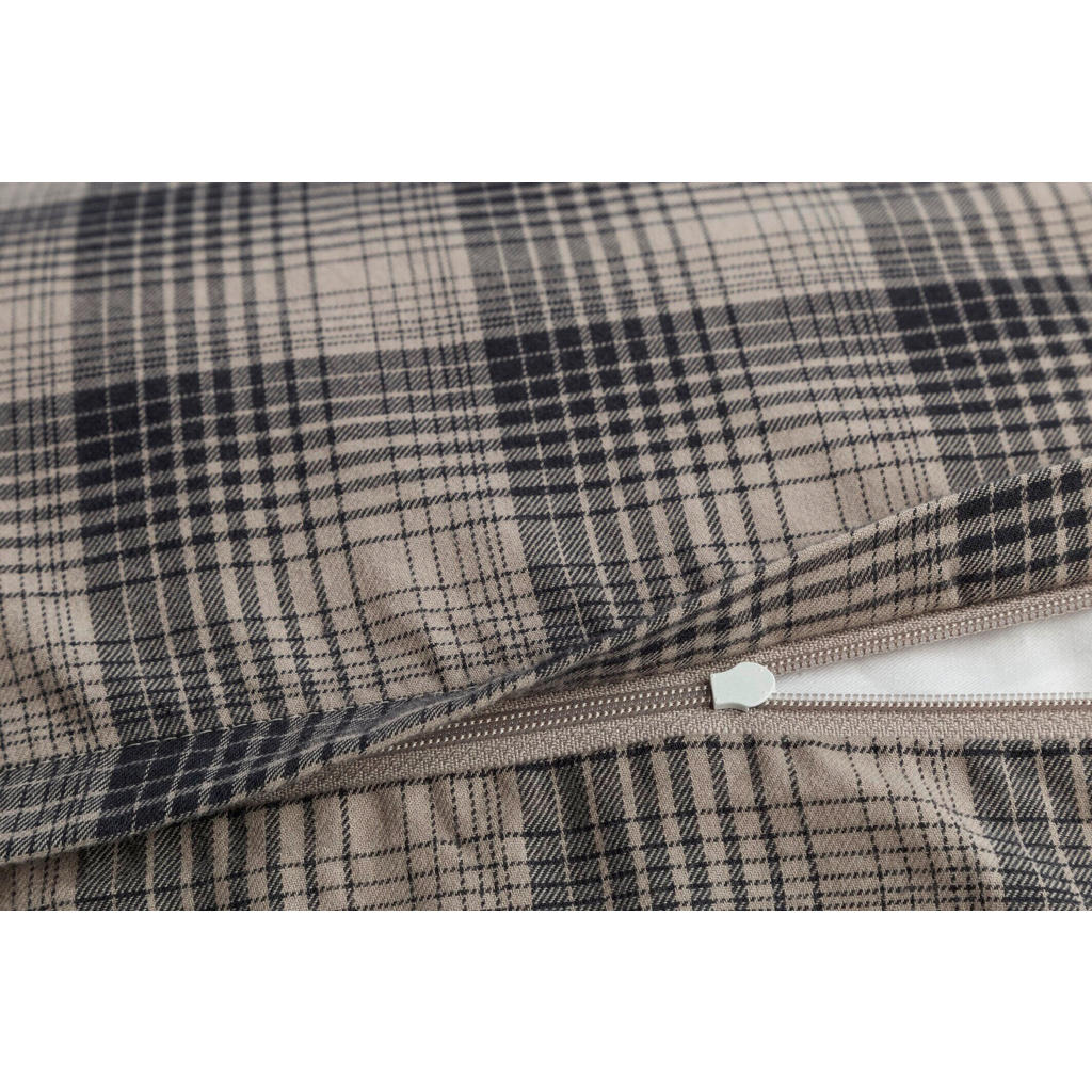 Thumbnail - Joop! Bettwäsche Soft Checks, Taupe, Textil, Karo, 200x200 cm, Oeko-Tex® Standard 100, pflegeleicht, schadstoffgeprüft, ...