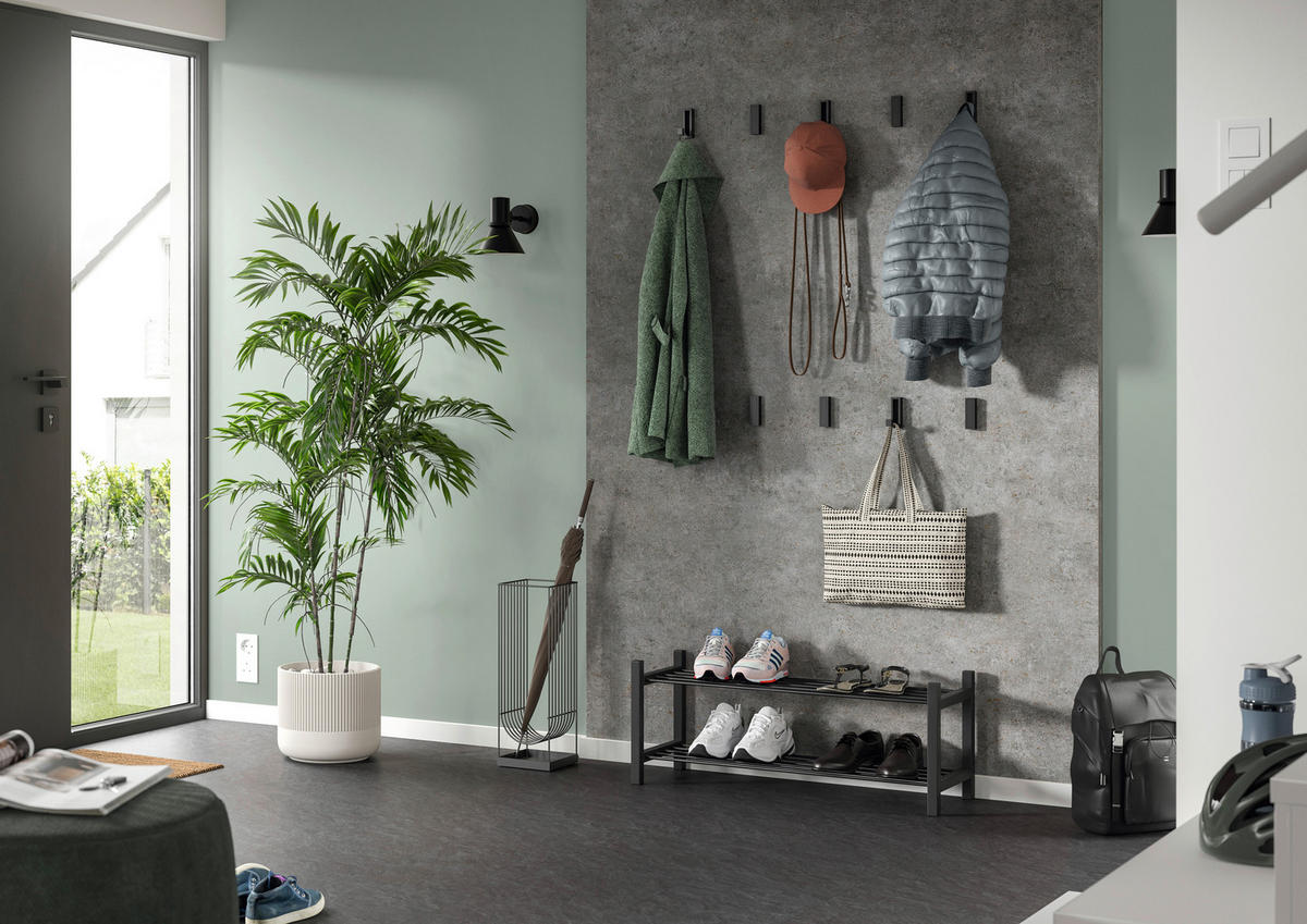 DECOWALL ROVIGO BETON 3 Stück  - Grau, KONVENTIONELL, Holzwerkstoff (125/66/1.2cm) - Egger Holzwerkstoffe