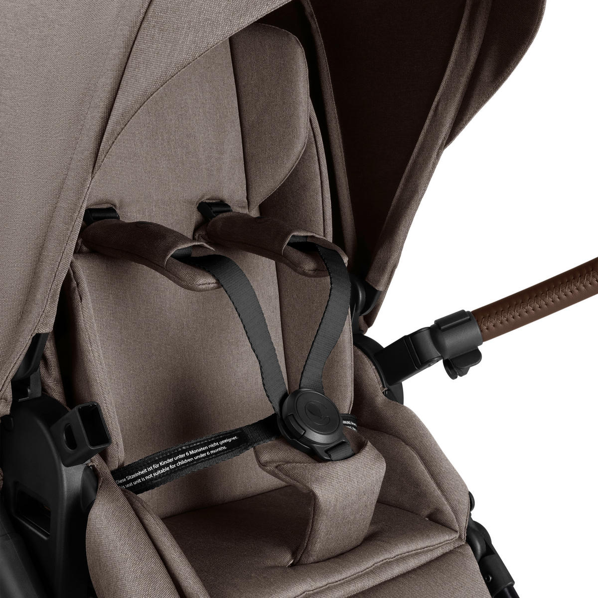 KINDERWAGENSET  Salsa 5 Air All in One Set + Isofix Base Root  Nature  - Graubraun/Schwarz, Basics, Textil/Metall (63/118/95.5cm) - ABC Design