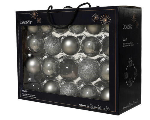 CHRISTBAUMKUGEL-SET  - Basics (7/7/7cm) - Sonax
