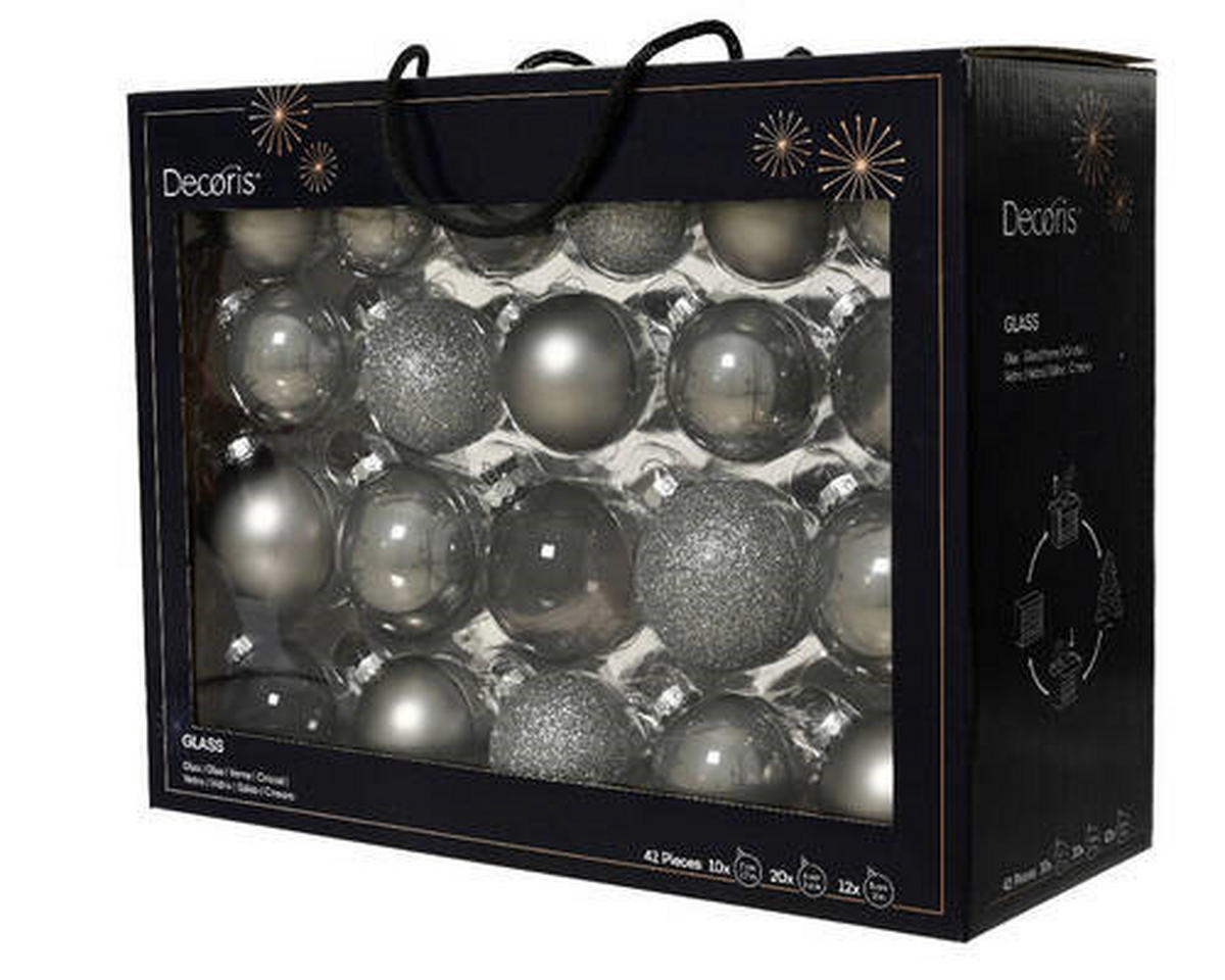 CHRISTBAUMKUGEL-SET  - Basics (7/7/7cm) - Sonax