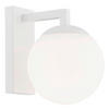 WANDLEUCHTE Argon Aspen 19/20/16 cm   - Weiß, KONVENTIONELL, Glas/Metall (19/20/16cm)