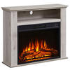 ELEKTROKAMIN - Eiche grau, Basics, Holz/Metall (23/85/65cm)