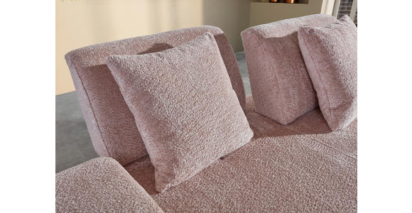 SCHLAFSOFA Chenille Rosa  - Schwarz/Rosa, KONVENTIONELL, Kunststoff/Textil (235-255/80/116-138cm) - Carryhome