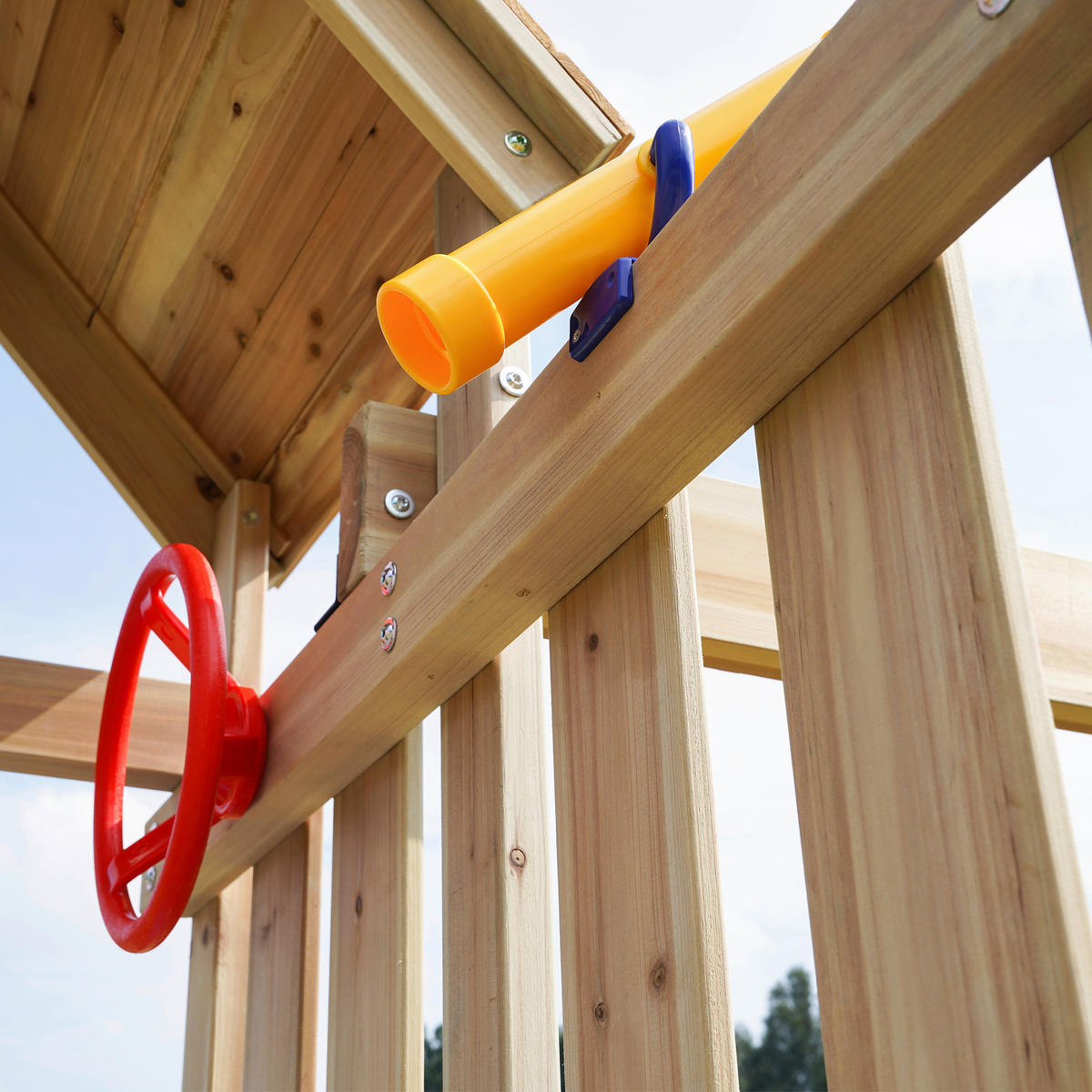 SPIELTURM 342/267/375 cm  - Blau, KONVENTIONELL, Holz/Kunststoff (342/267/375cm) - Ambia Garden