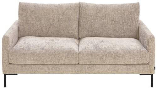 2,5-SITZER in Webstoff Greige  - Greige/Schwarz, Konventionell, Textil/Metall (176/78/90cm) - MID.YOU