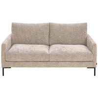 2,5-SITZER in Webstoff Greige  - Greige/Schwarz, Konventionell, Textil/Metall (176/78/90cm) - MID.YOU