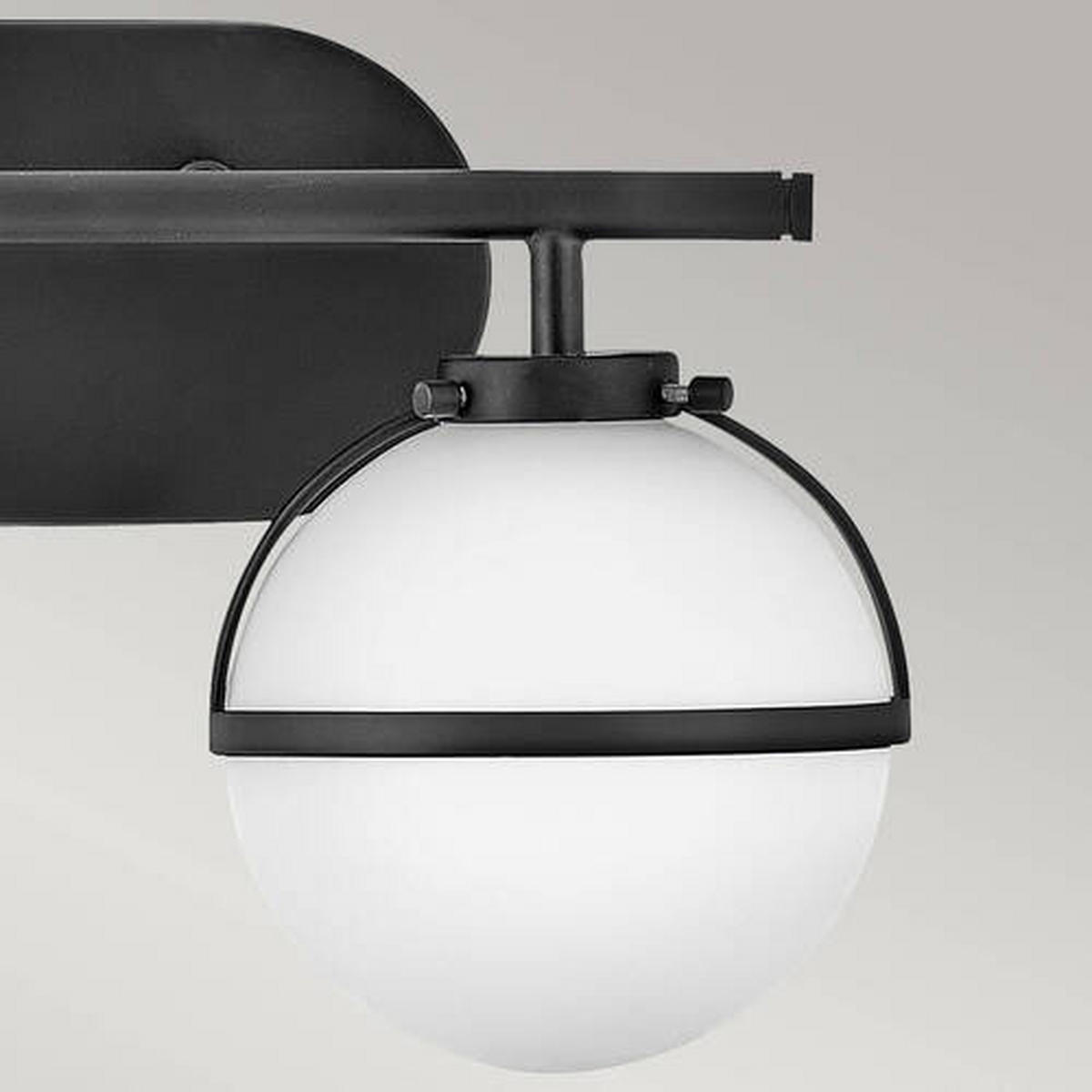 KUPAONSKA SVJETILJKA ZIDNA Elstead Hollis  - crna, Konvencionalno, staklo/metal (38.1/23/19.3cm) - Elstead Lighting