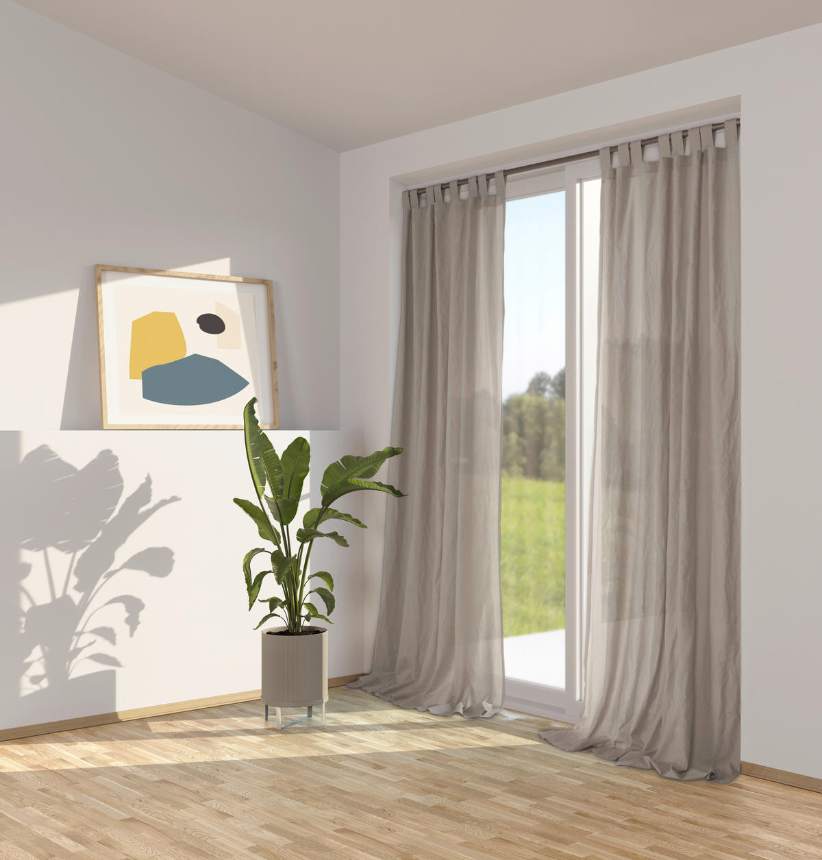 SCHLAUFENVORHANG  - Dunkelbraun, Basics, Textil (145/250cm)