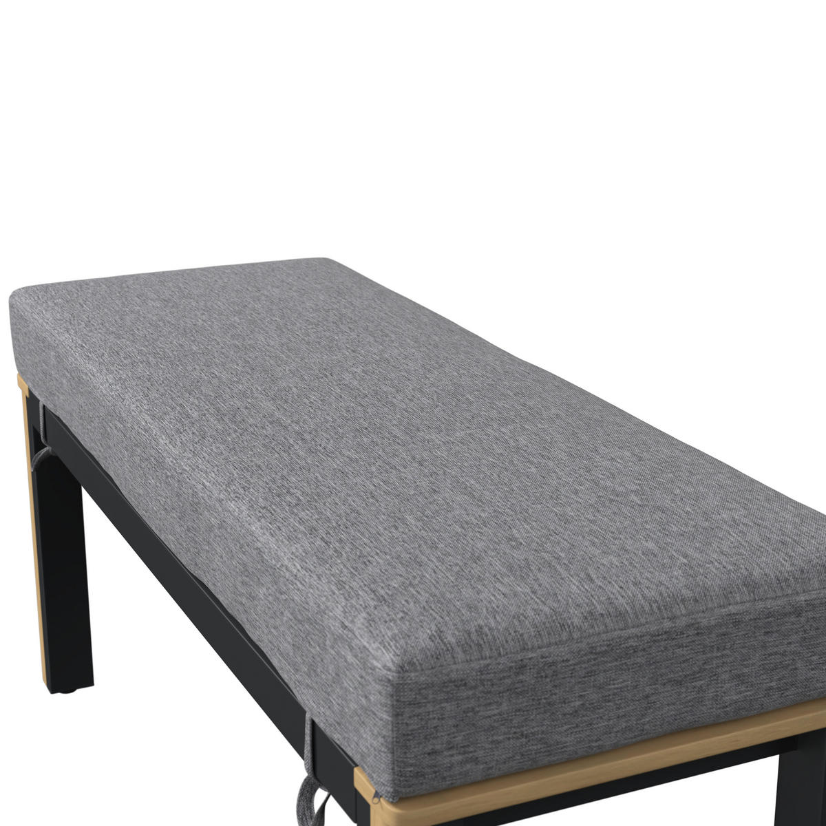 VRTNA GARNITURA   drvo, metal, tekstil  antracit, siva, boje tikovine  - boje tikovine/siva, Design, drvo/metal (230/230cm) - Ambia Garden