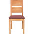 STUHL Mikrofaser Rotkernbuche massiv Aubergine, Buchefarben - Buchefarben/Aubergine, Design, Holz/Textil (45/95/55cm) - CASSANDO