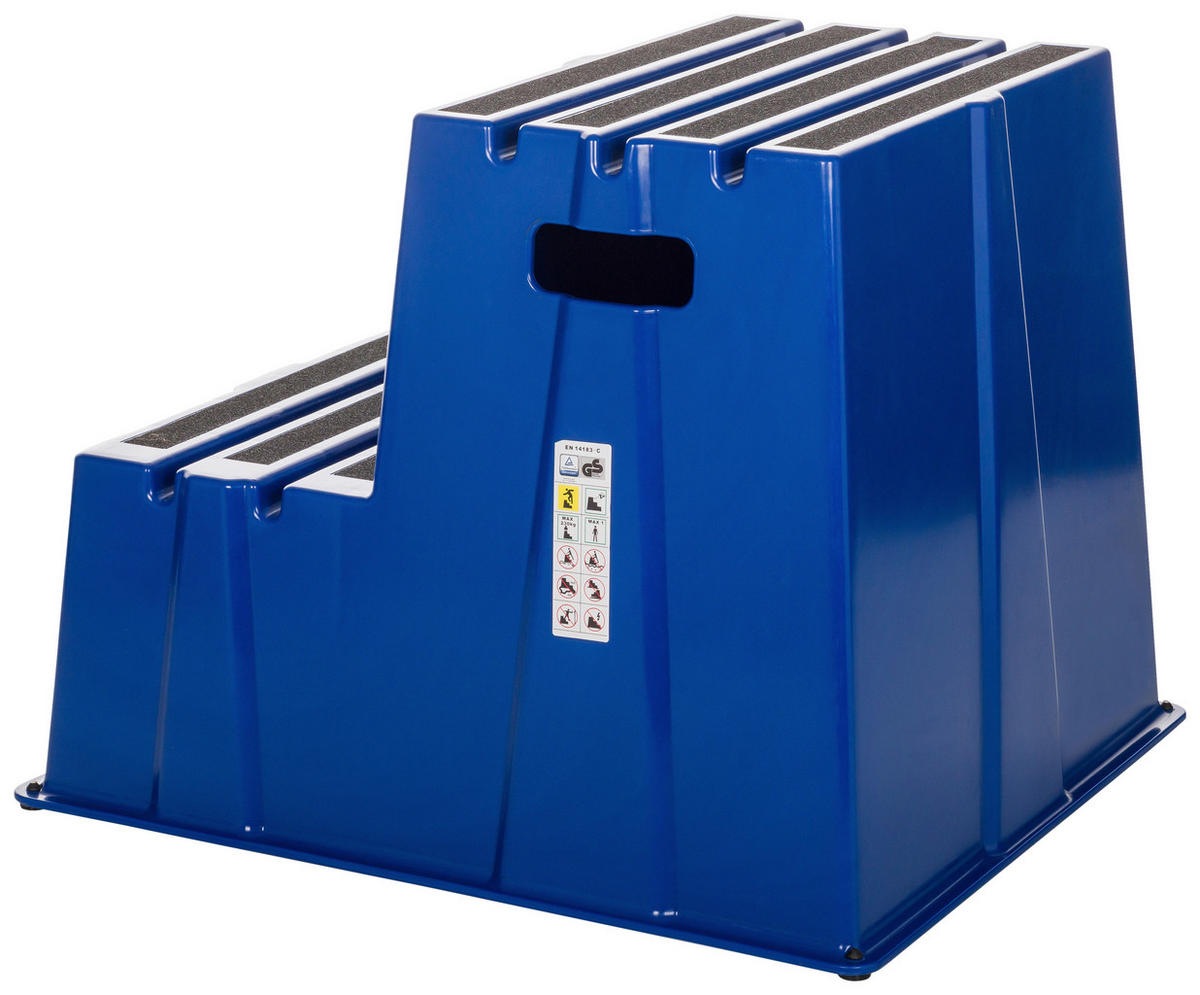 TRITTHOCKER Blau  - Blau, Basics, Kunststoff (57/51/65cm) - MID.YOU