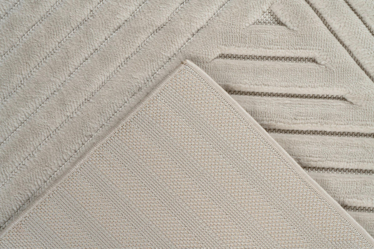 FLACHWEBETEPPICH 200/290 cm Elfenbein rechteckig  - Elfenbein, Basics, Textil (200/290cm) - Kayoom