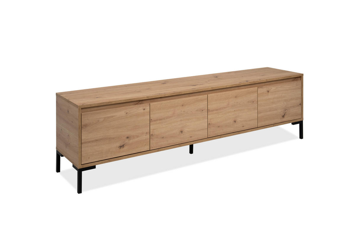 LOWBOARD  176/49/40 cm  stehend  - Eiche Artisan, Design, Holzwerkstoff/Metall (176/49/40cm) - MID.YOU