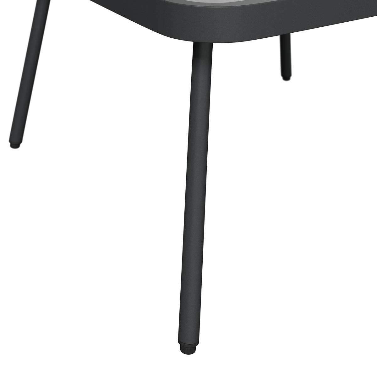 LOUNGEGARNITUR 6-teilig   Eisen  - Dunkelgrau, MODERN, Glas/Textil (198l) - Ambia Garden