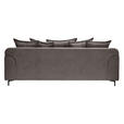 3-SITZER-SOFA  in Chenille Anthrazit  - Anthrazit/Schwarz, KONVENTIONELL, Textil/Metall (228/84/99cm) - Carryhome