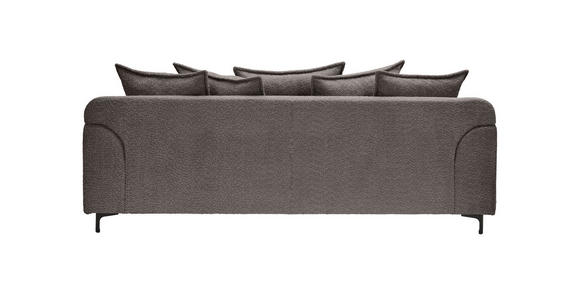 3-SITZER-SOFA  in Chenille Anthrazit  - Anthrazit/Schwarz, KONVENTIONELL, Textil/Metall (228/84/99cm) - Carryhome