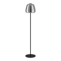 LED-STEHLEUCHTE - Schwarz, Design, Glas/Metall (27,5/139,5cm) - Eglo
