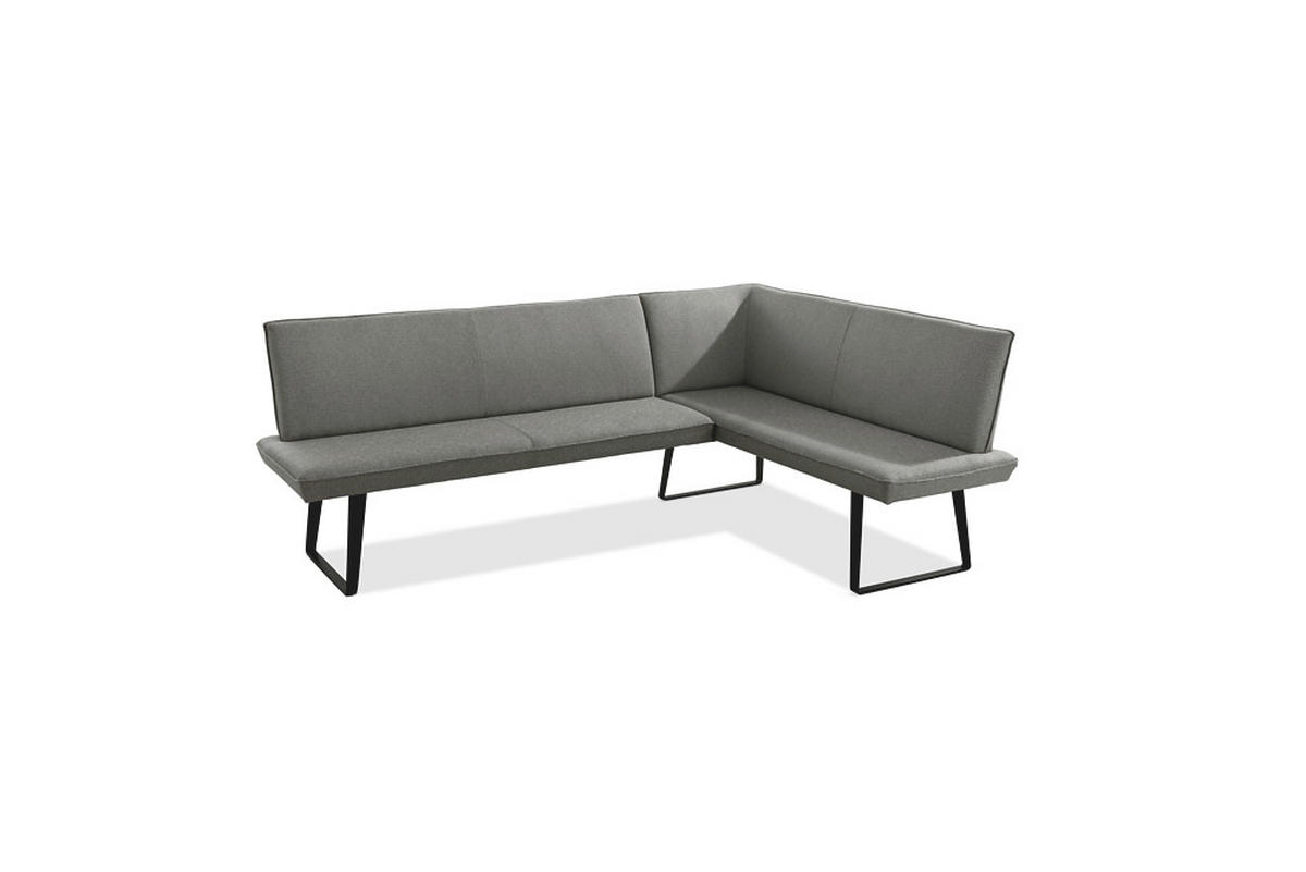 GARTENECKBANK  - Anthrazit/Grau, Design, Textil/Metall (235/170cm)