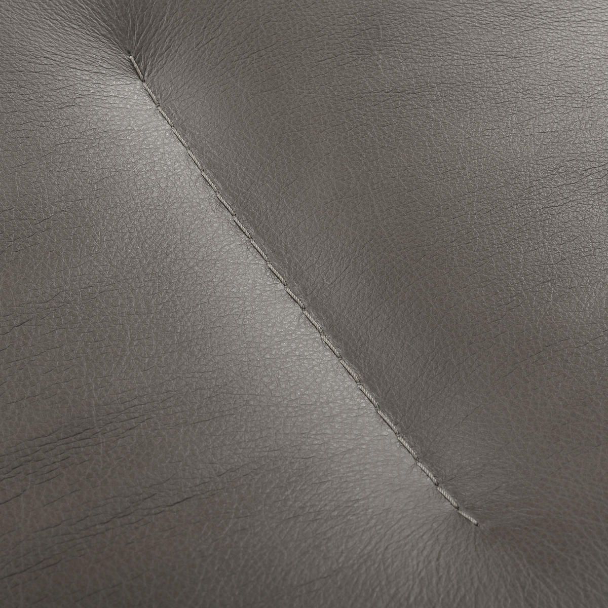 SESSELSET Echtleder Anthrazit  - Anthrazit/Kirschrot, Design, Leder/Metall (67/87/74cm) - Livetastic