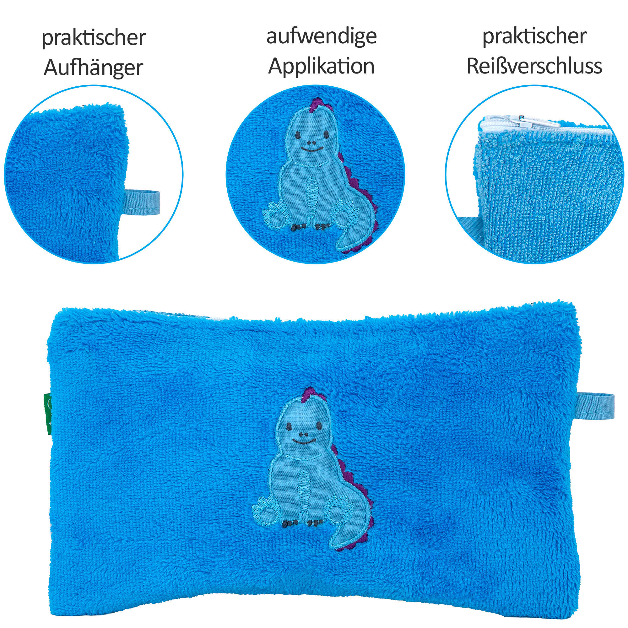 KULTURBEUTEL - Blau, Basics, Textil (25/15cm)