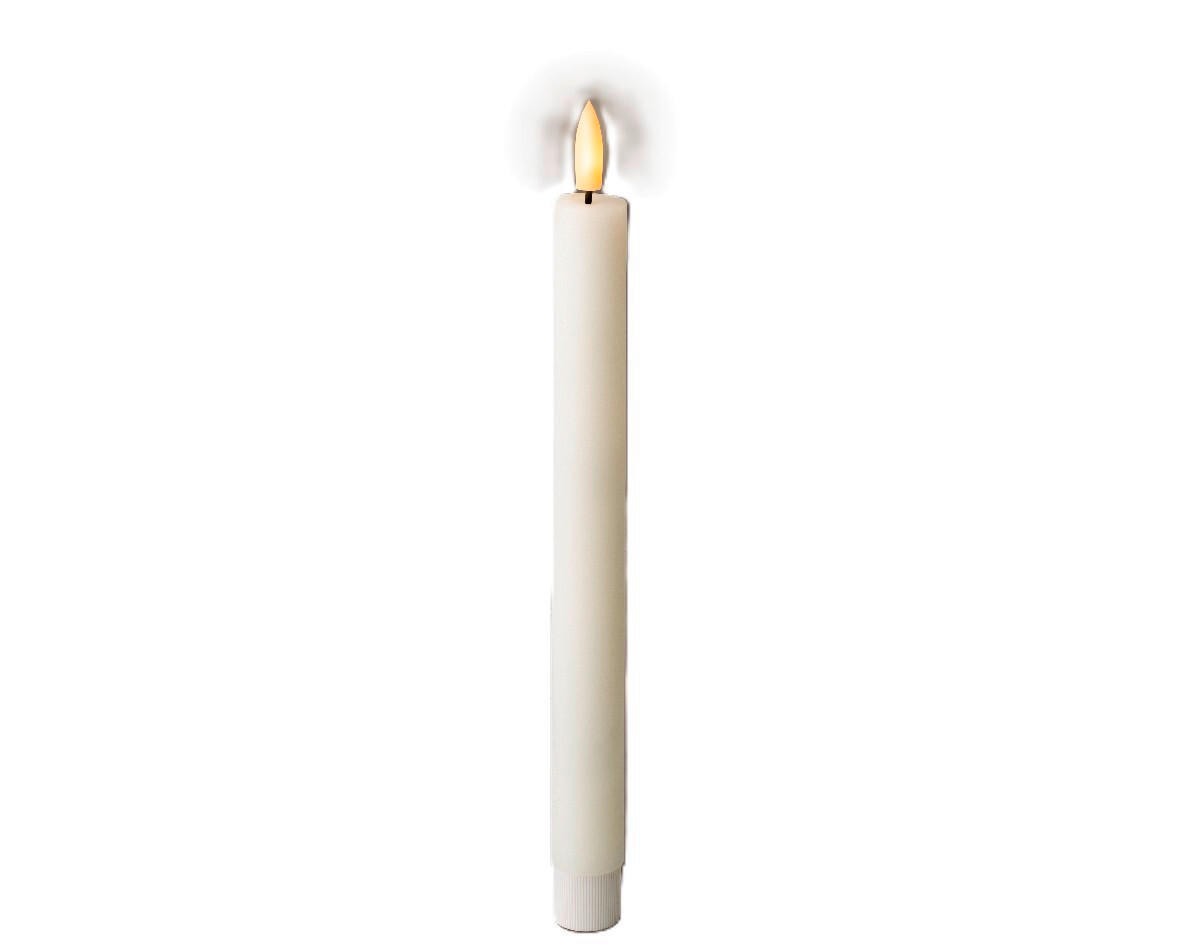 LED-KERZE 2,2/24,5 cm  - Weiß, Basics, Kunststoff/Paraffin (2,2/24,5cm) - Ambia Home