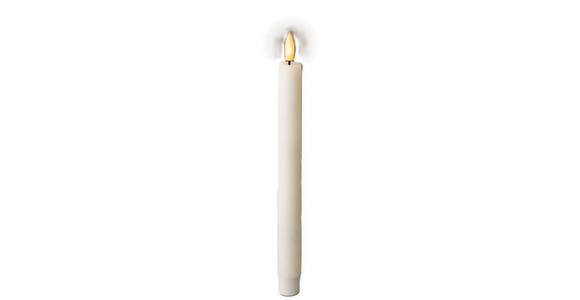 LED-KERZE 2,2/24,5 cm - Weiß, Basics, Kunststoff/Paraffin (2,2/24,5cm) - Ambia Home