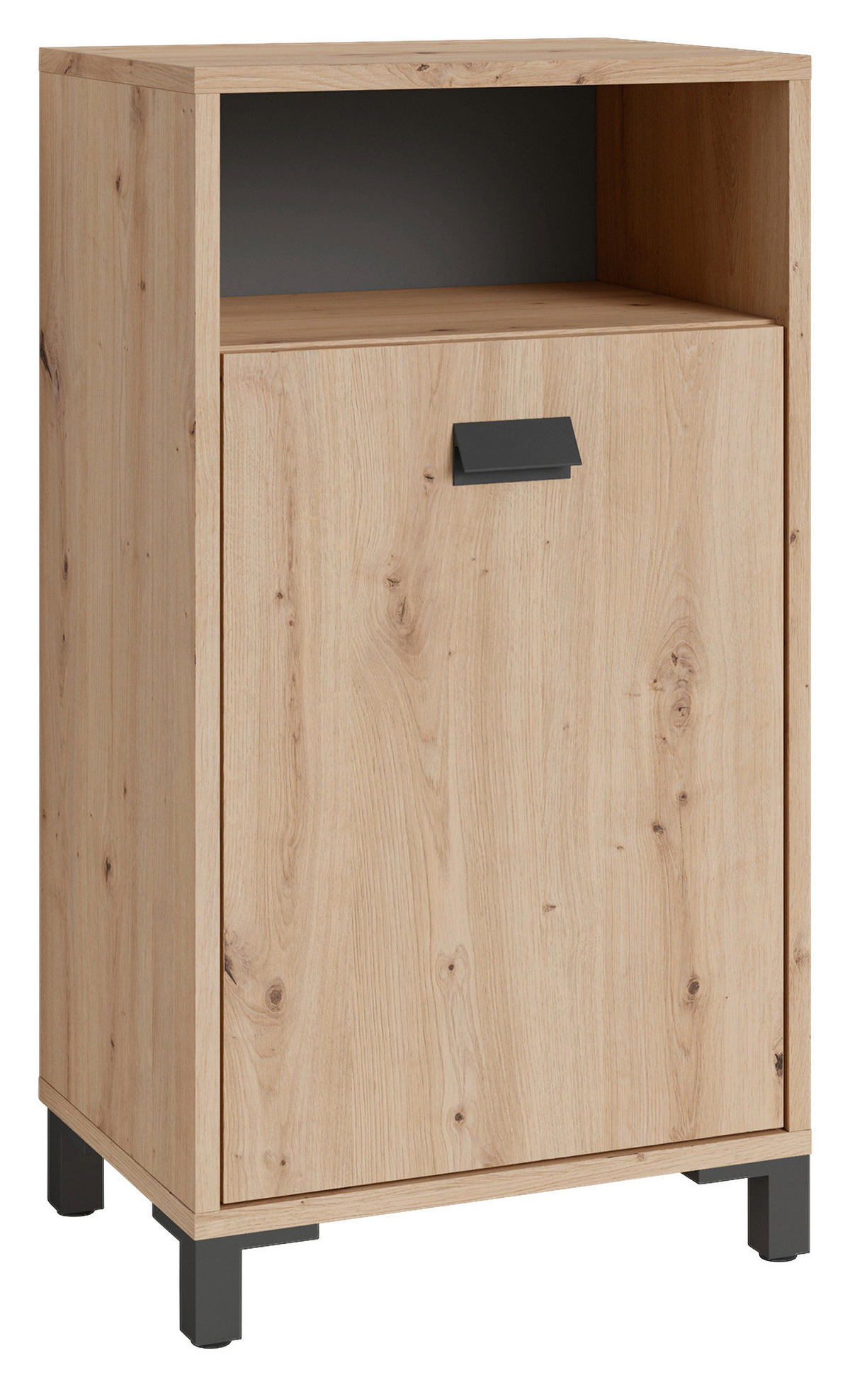 UNTERSCHRANK 42/77,5/31 cm   - Anthrazit/Schwarz, MODERN, Holzwerkstoff/Kunststoff (42/77,5/31cm) - MID.YOU