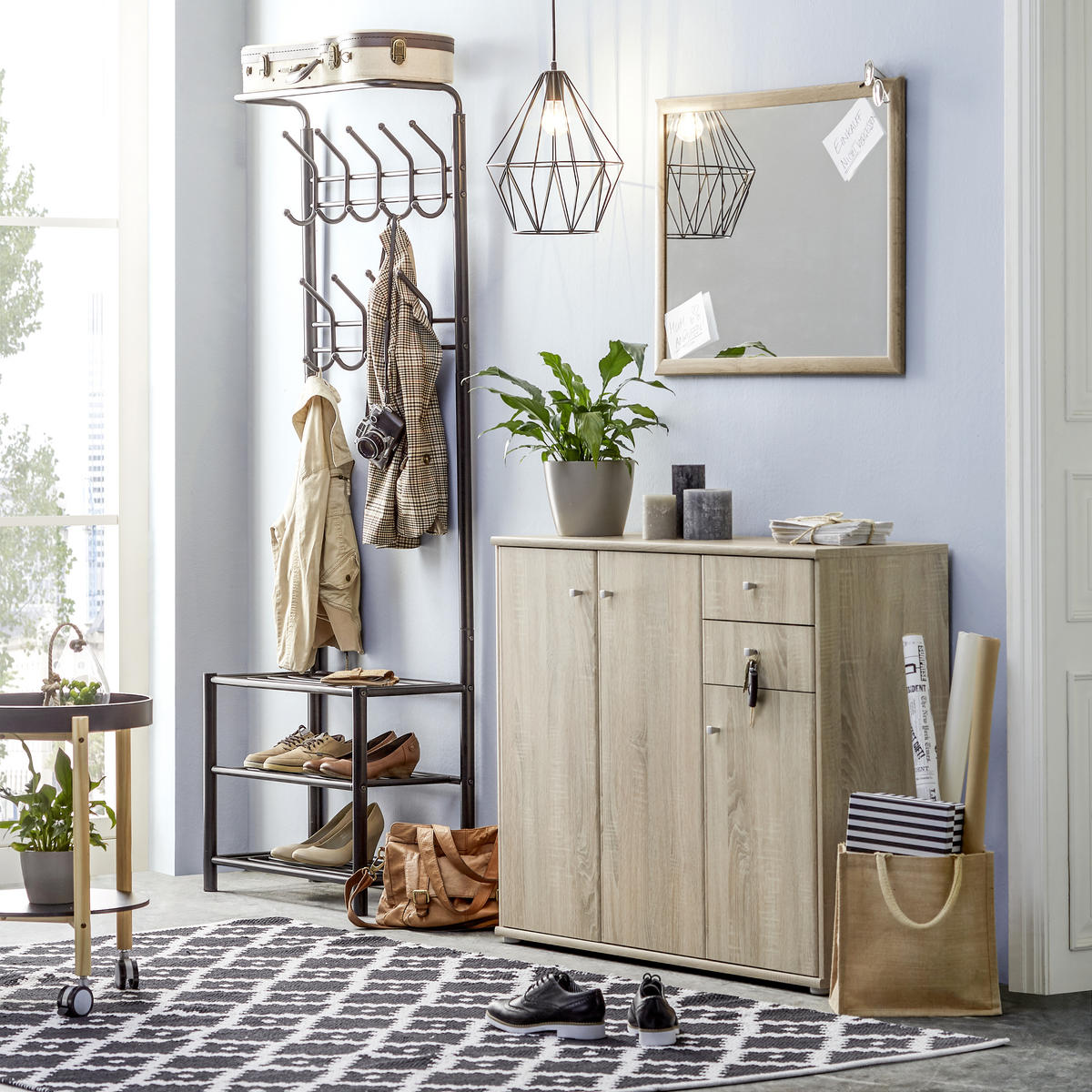 KLÄDHÄNGARE - svart, Design, metall (67/185/32cm) - Best Price