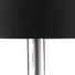 TISCHLEUCHTE - Silberfarben/Schwarz, Design, Textil/Metall (22/62cm)