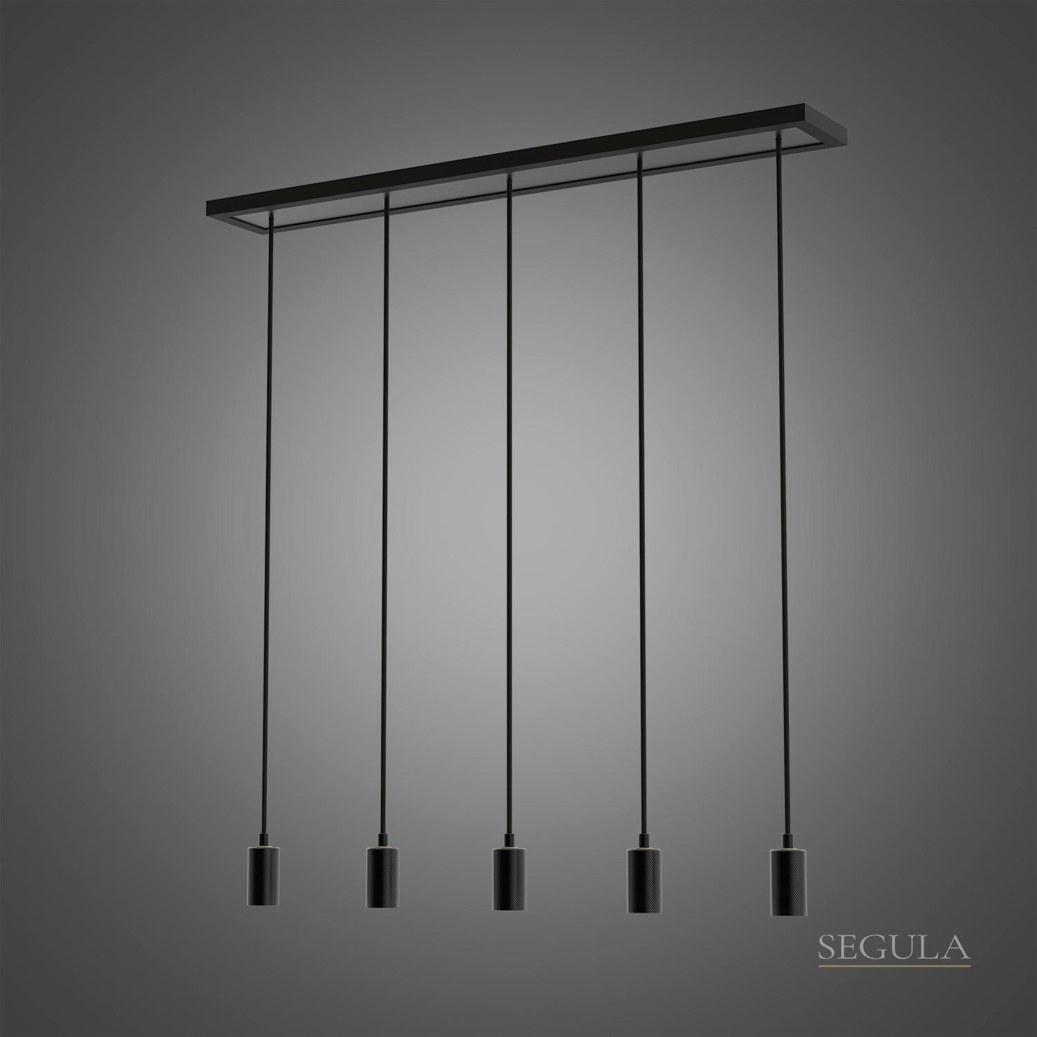 HÄNGELEUCHTE Segula Customs 12.5/2.5 cm  - Schwarz, Basics, Stein/Metall (12.5/2.5cm)