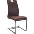 SCHWINGSTUHL Lederlook Braun, Edelstahlfarben - Edelstahlfarben/Beige, Design, Textil/Metall (44/100/54cm) - Dieter Knoll