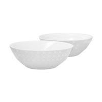 SCHALE 2-teilig Faded Cornflower   - Weiß, Design, Keramik (16/5,5cm) - Joop!