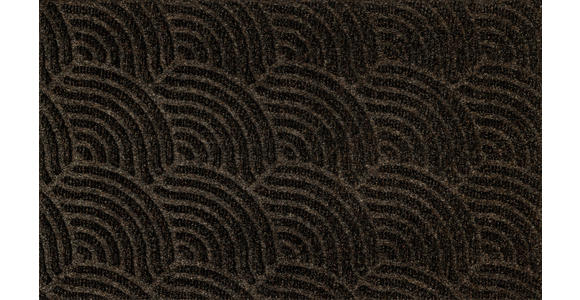 FUßMATTE 60/90 cm - Dunkelbraun, Basics, Kunststoff/Textil (60/90cm) - Esposa