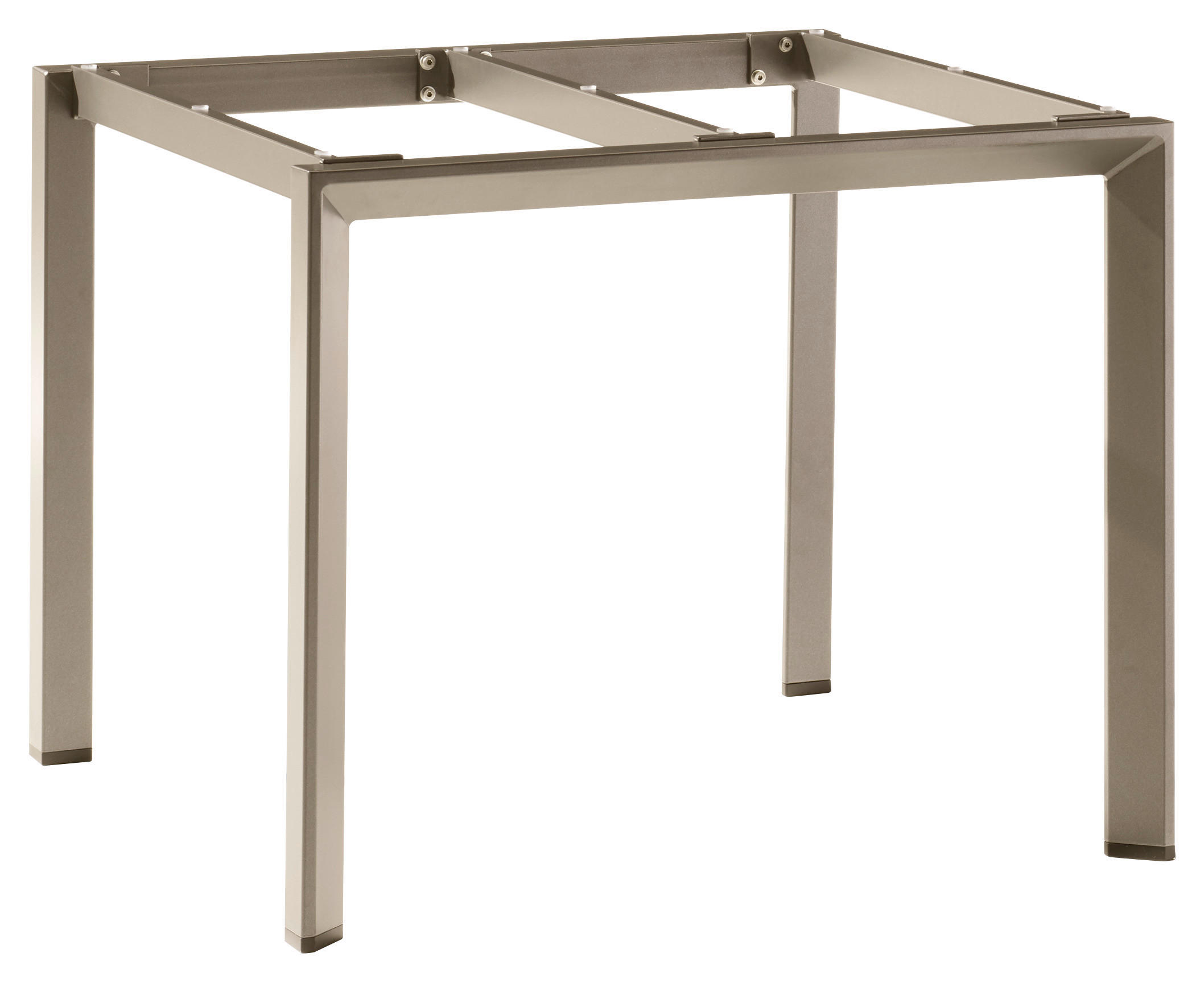 GARTENTISCHGESTELL 90/90/74 cm Metall  - Champagner, Design, Metall (90/90/74cm) - Sieger