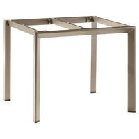 GARTENTISCHGESTELL 90/90/74 cm Metall  - Champagner, Design, Metall (90/90/74cm) - Sieger