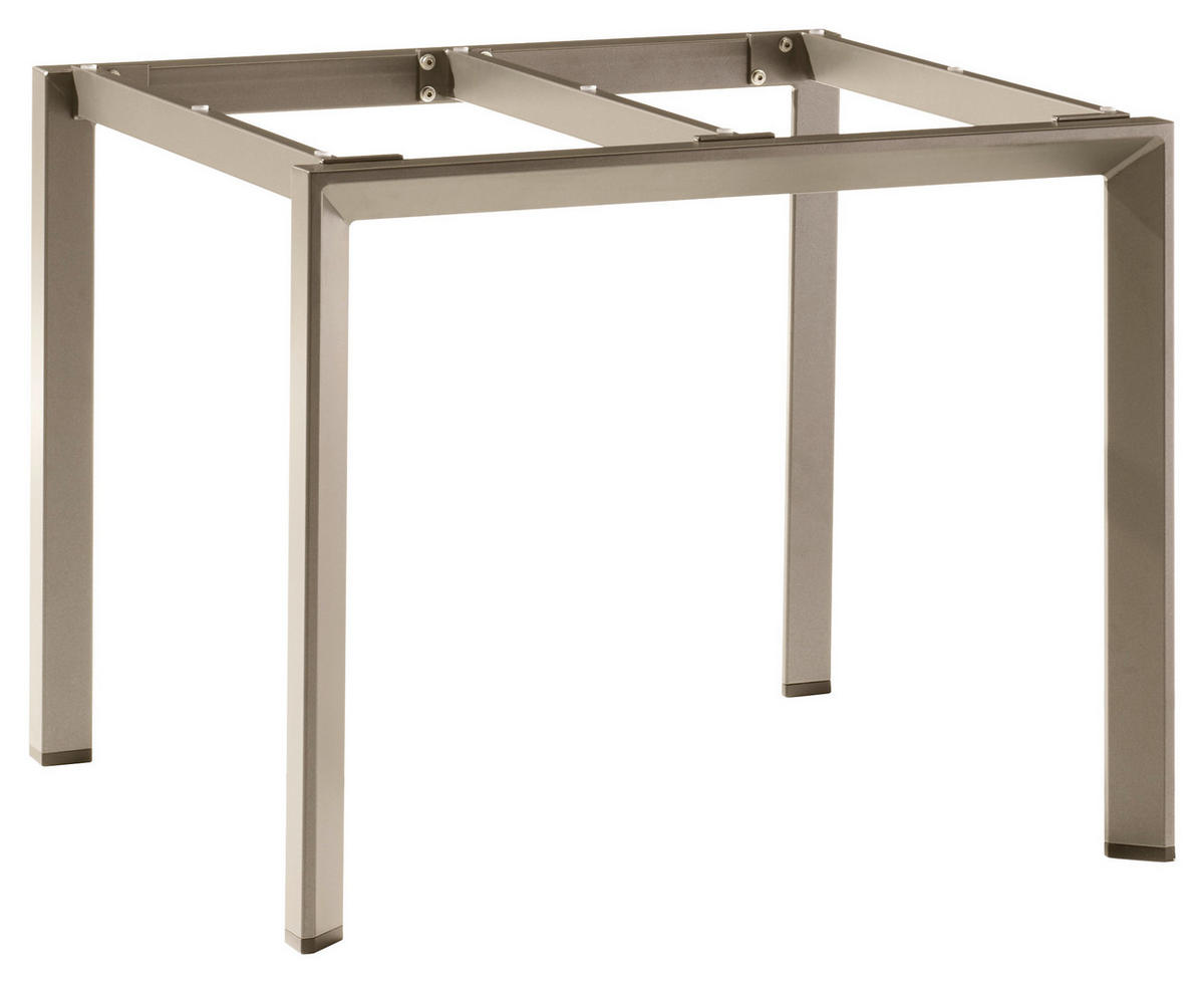 GARTENTISCHGESTELL 90/90/74 cm Metall  - Champagner, Design, Metall (90/90/74cm) - Sieger