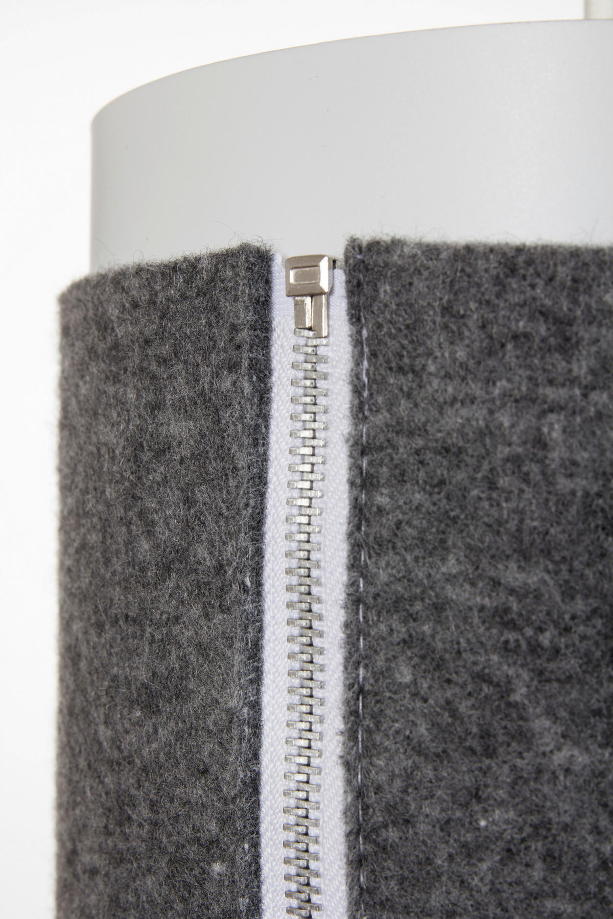 ZÁVĚSNÉ SVÍTIDLO, 19/19/52 cm  - šedá, Basics, textil/plast (19/19/52cm) - MID.YOU