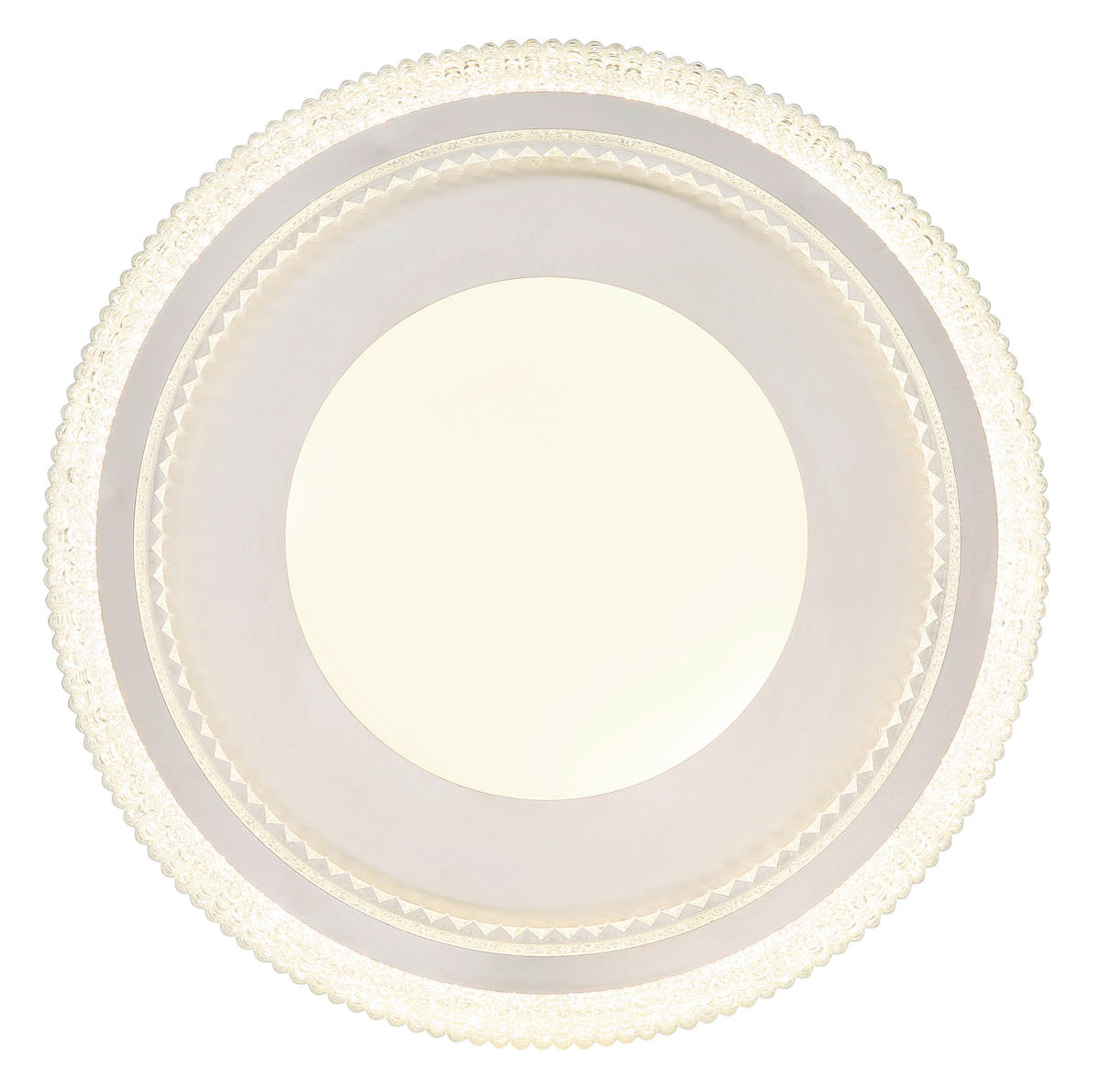 LED-DECKENLEUCHTE 36 W  40/8,5 cm    - Klar/Weiss, Design, Kunststoff/Metall (40/8,5cm) - Globo