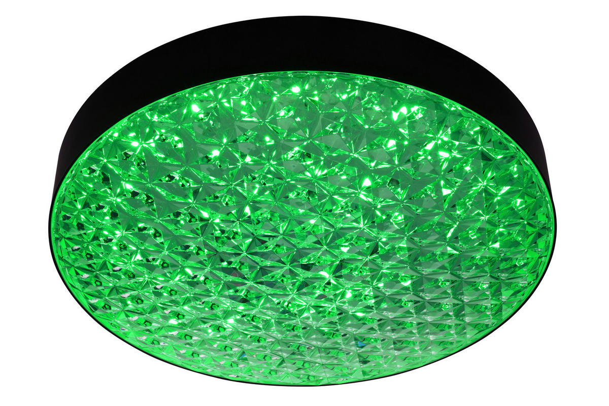 STROPNÍ LED SVÍTIDLO, 50/12 cm  - černá/čiré, Trend, plast (50/12cm) - Novel